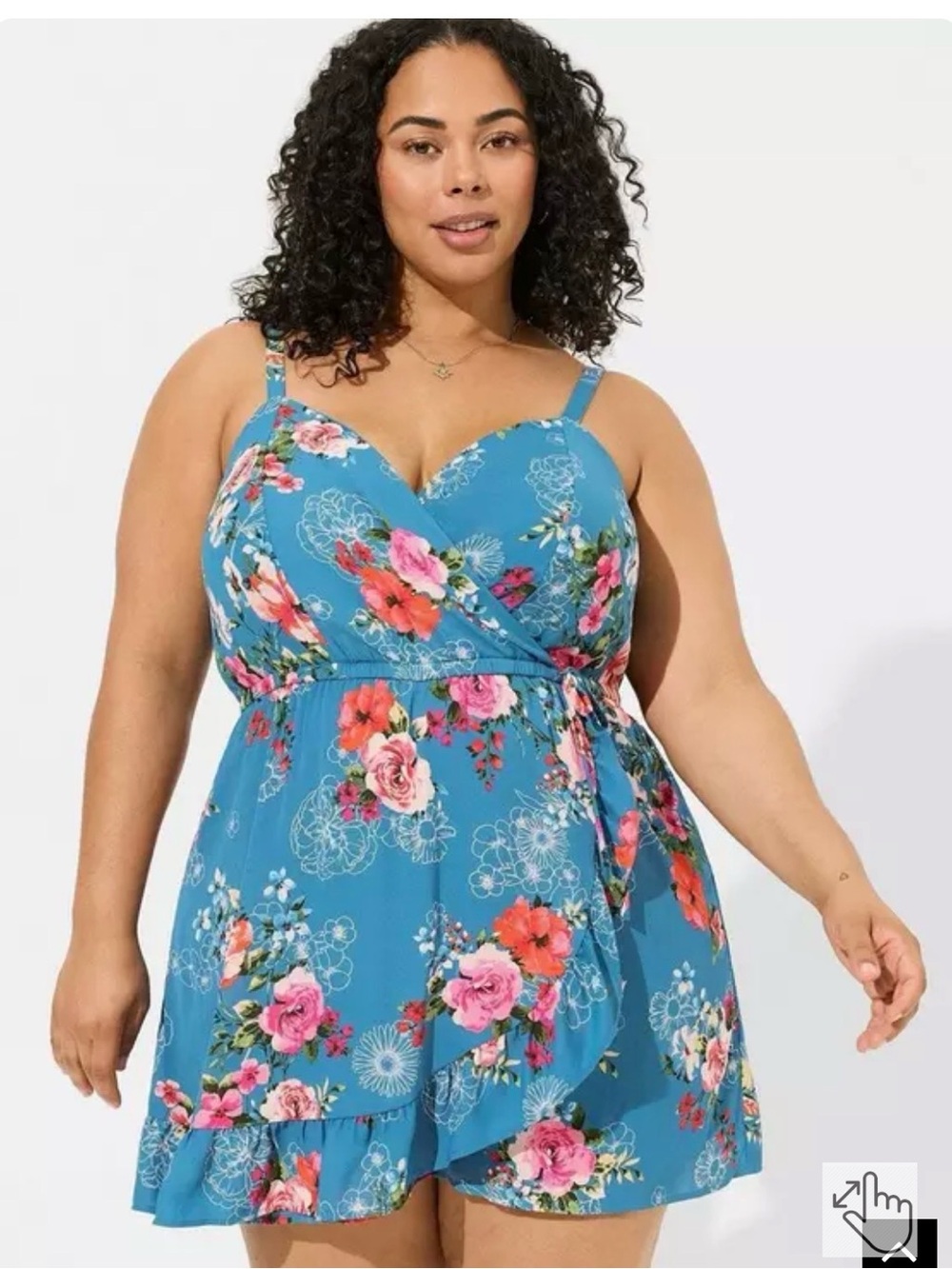 Torrid Georgette Surplus Warp Romper